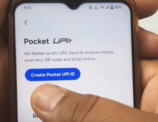 create pocket upi id